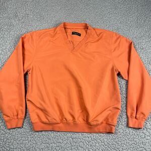 Palm Beach Golf V-Neck Windbreaker Pullover Mens Medium Long Sleeve